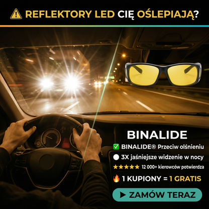 Binalide™ - Pozbądź się agresywnych reflektorów
