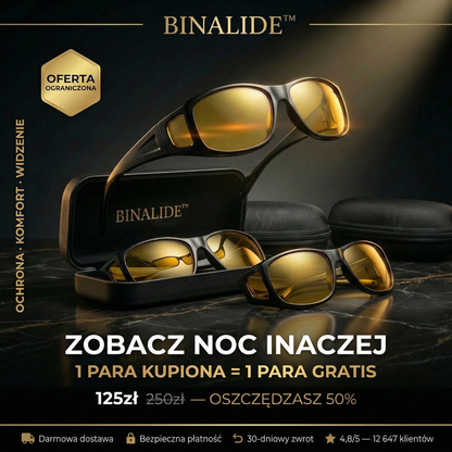 Binalide™ - Pozbądź się agresywnych reflektorów